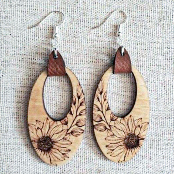 Boucles d'oreilles " Tournesol "
